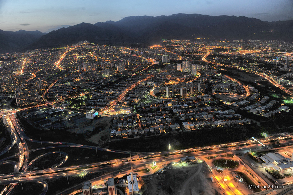 Tehran at night