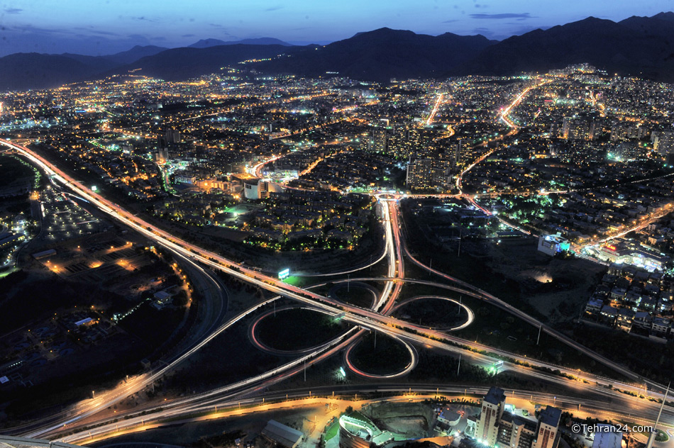 Tehran at night