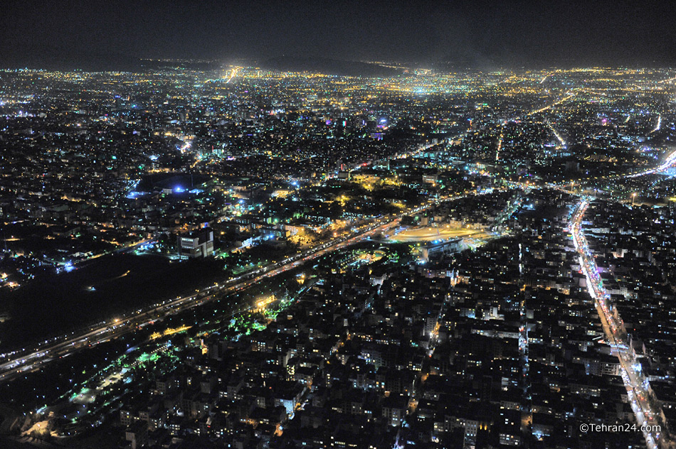 Tehran at night