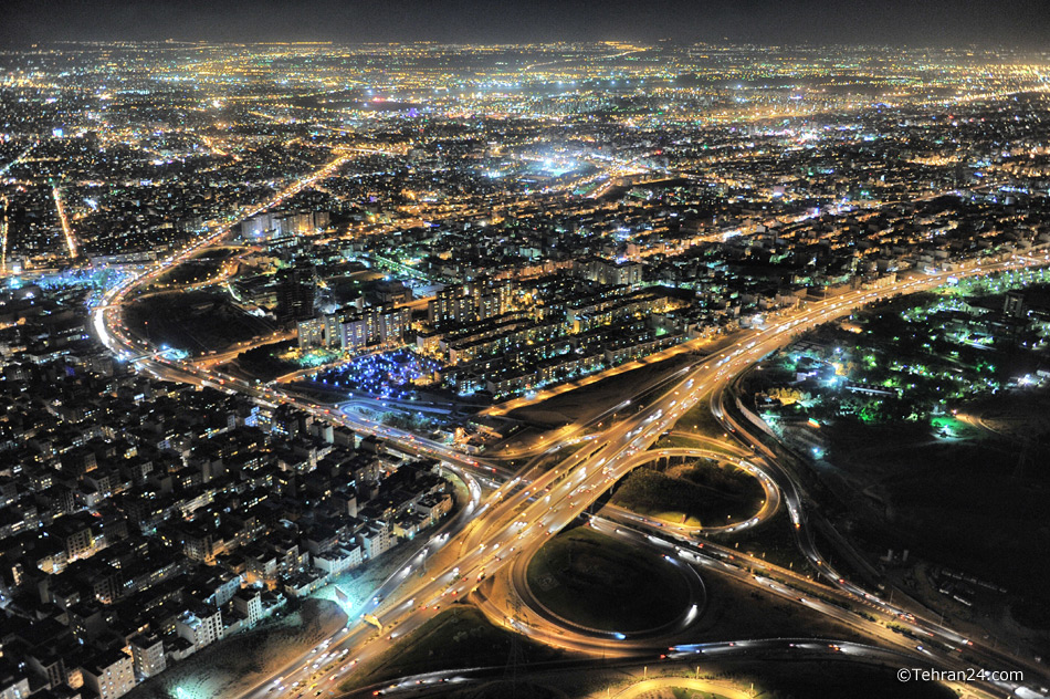 Tehran at night