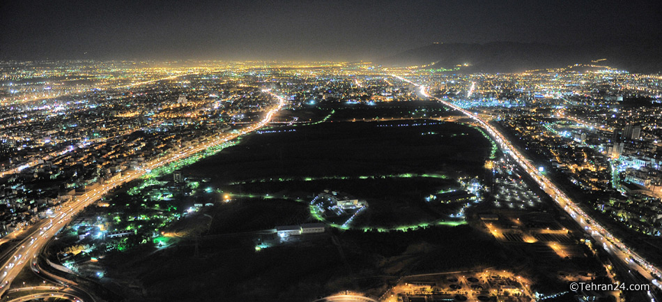 Tehran at night