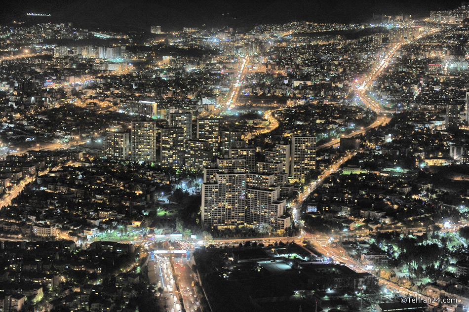 Tehran at night