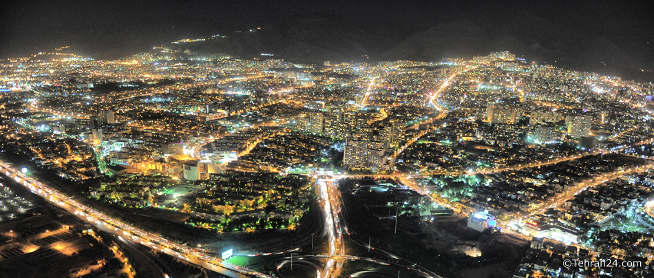 Tehran at night
